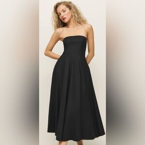 Reformation Astoria Dress. New with tags! Elegant Black Sleeveless Dress